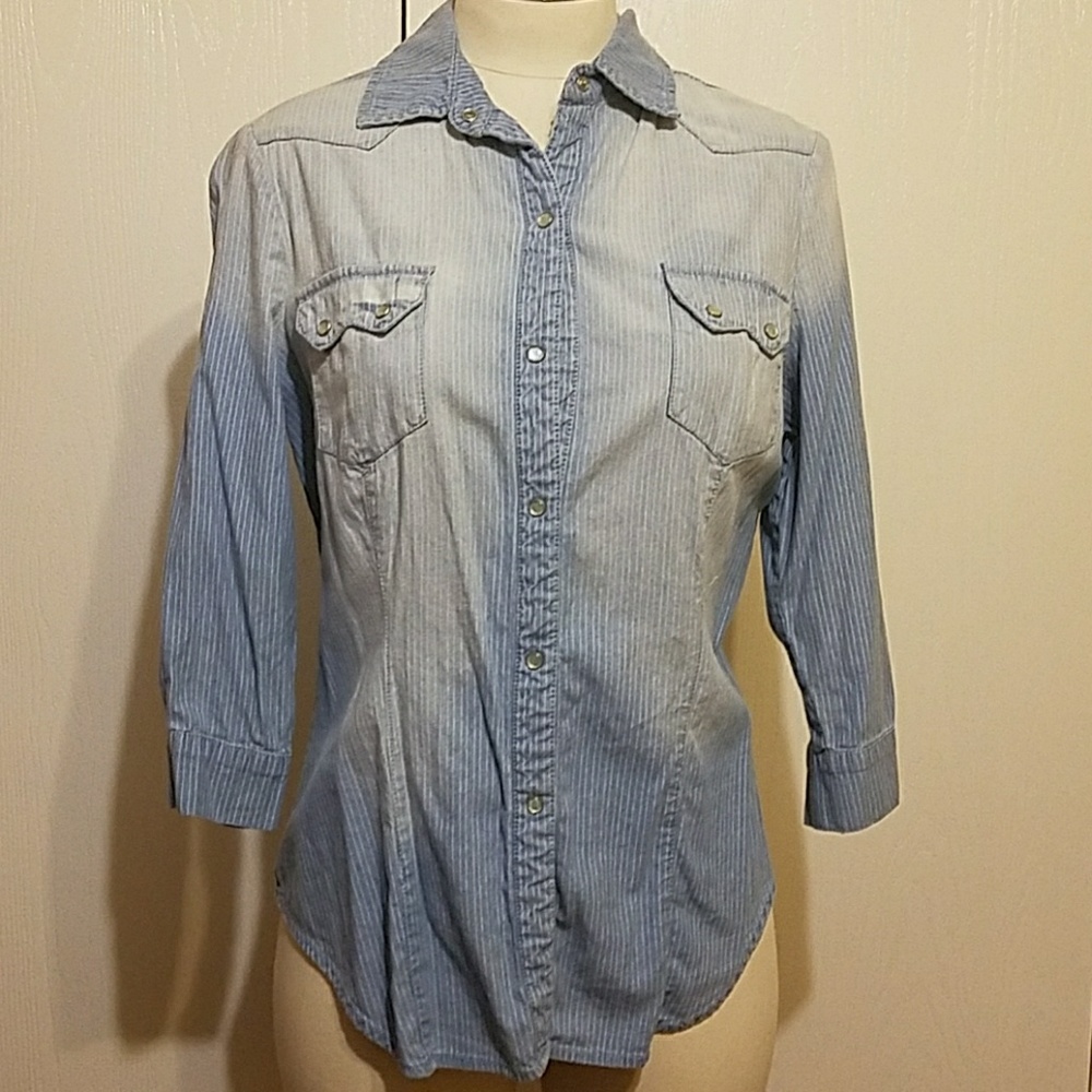 Ombre button down shirt